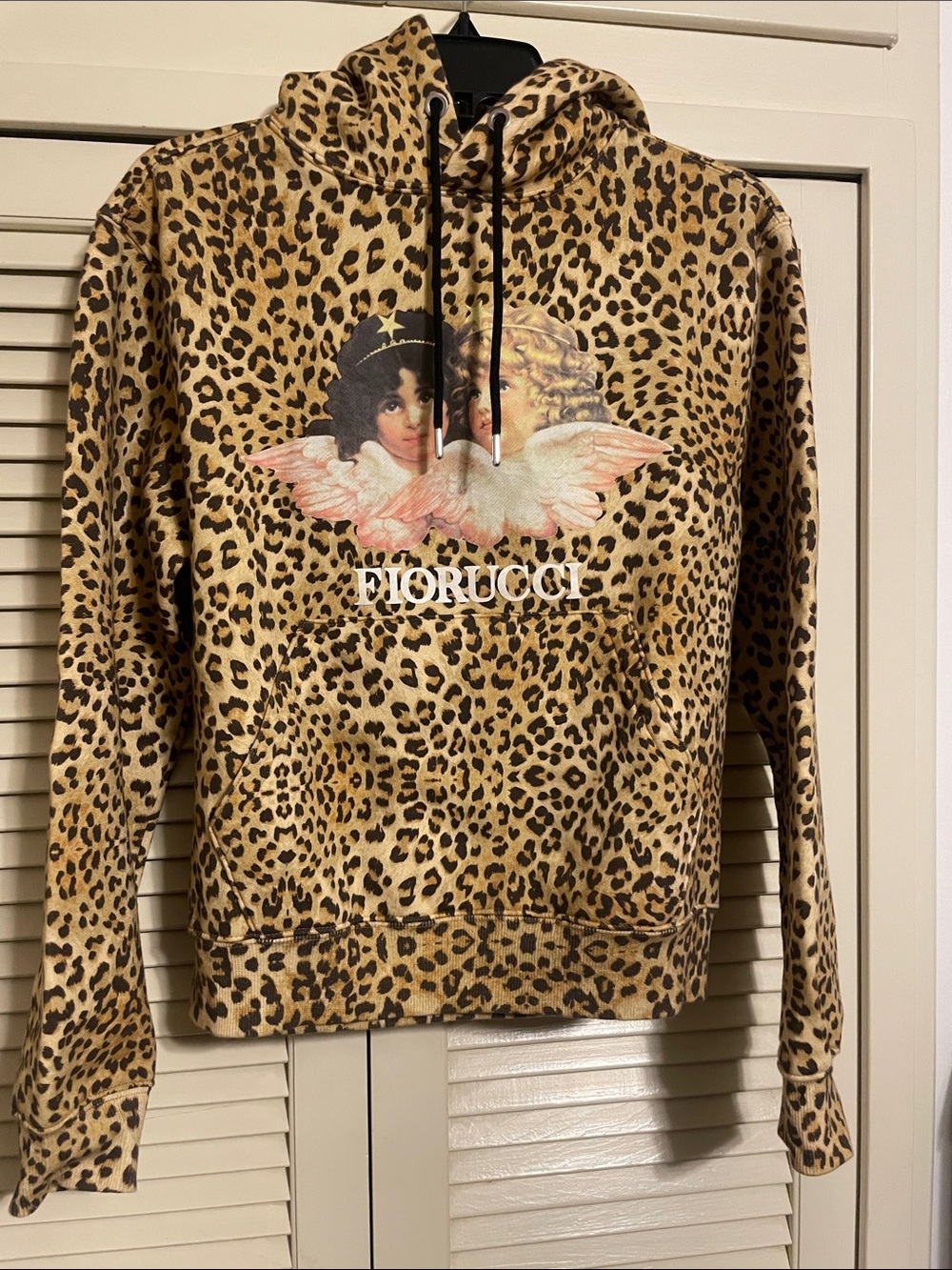 Fiorucci Leopard print Angel Pullover hoodie